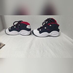 Reebok Question Mid Toddler USA Size 9 Toddler Red/White/Blue GX0389